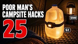 25 POOR MAN'S Campsite Hacks That Make $500 Camping Gadgets Look Like a Scam