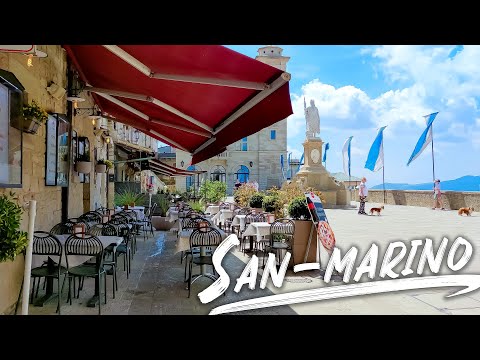 FABULOUS SAN MARINO. Italy - 4k Walking Tour around the City - Travel Guide. trends, moda #Italy