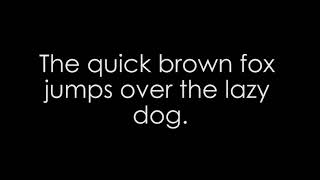 Lesson 6 - Quick brown fox typing practice for students screenshot 2