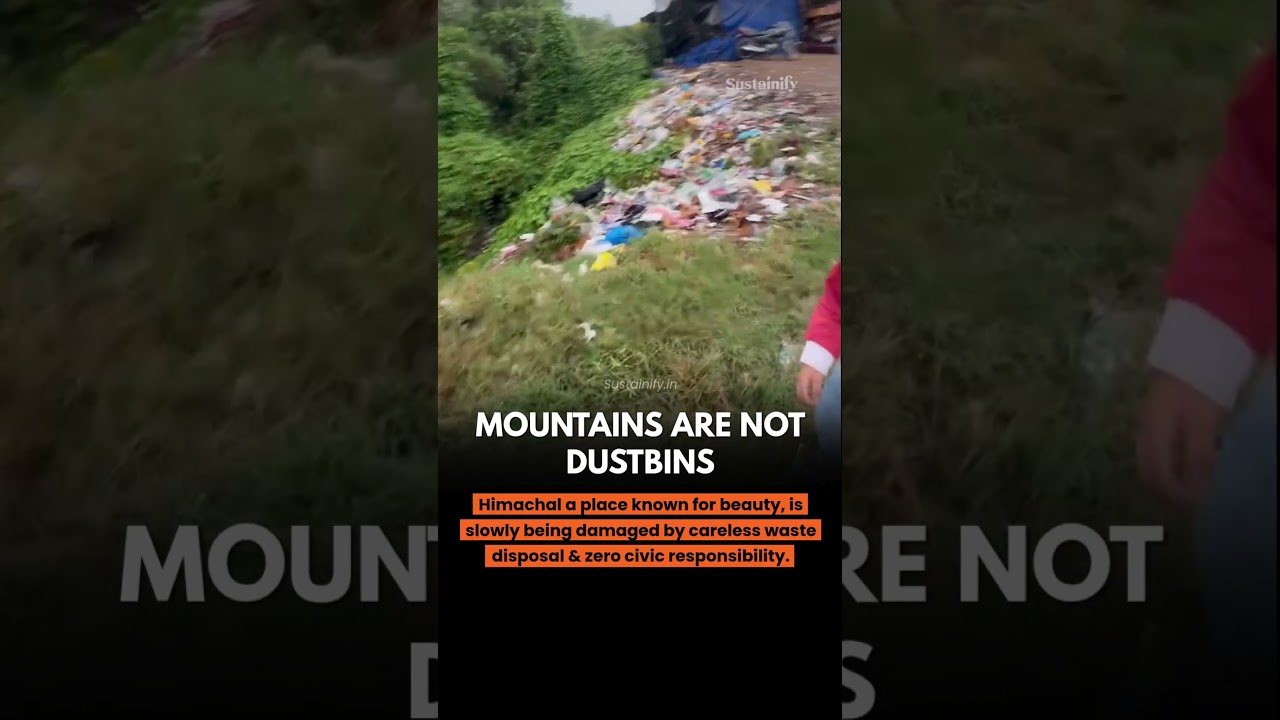 The mountains should carry memories, not our waste. 🏔️💔 #plasticpollution #sustainify