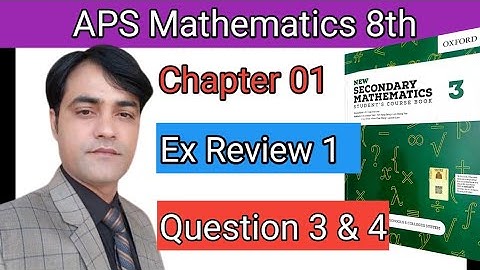 Review Exercise 1  Question NO 3 & 4 I Maths 8thI New Secondary Mathematics Book 3 II Loss/Profit