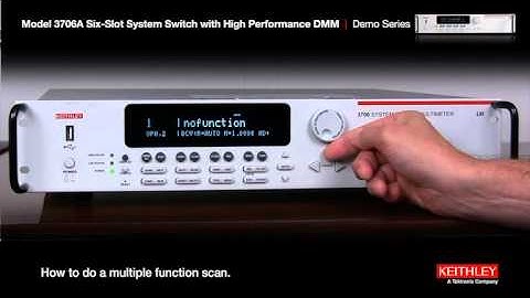 Model 3706A Six-Slot System Switch with High Performance DMM Demo - Series 2