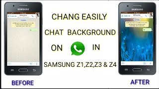How to change Whatsapp chat background on Samsung Z1, Z2, Z3 & Z4 Very Easily by Technical Institute screenshot 2