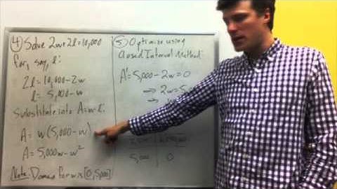 §4.6 Video 1: Optimization Problems