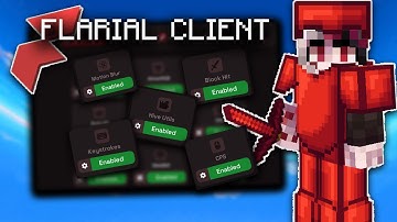Best Minecraft Bedrock Client UPDATED! : Flarial Client v2 (FPS, CPS Keystrokes)