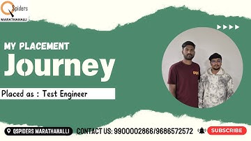 My Placement journey as Test Engineer from QSpiders Marathahalli