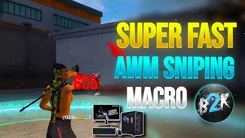 Super Fast AWM Pc Free Fire I Ajju Bhai awm macro setting I running awm shot free fire pc