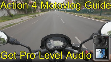 DJI Osmo Action 4 Motovlog Mic Setup | Get Professional Audio