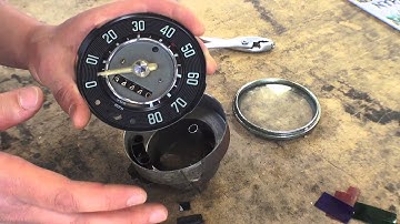 Classic VW BuGs How to Quickly Clean Restore Beetle Ghia Bus Speedometer