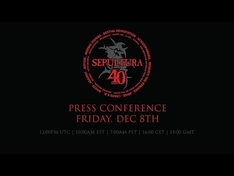 SEPULTURA - 40th anniversary press conference LIVESTREAM _ Sem Tradução