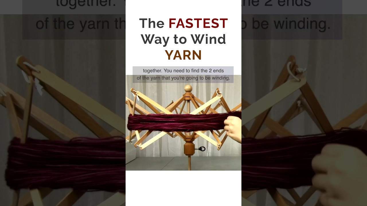 The FASTEST Way to Wind Yarn ✨ 