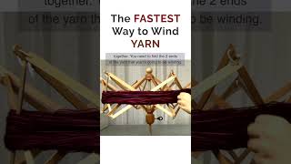 The FASTEST Way to Wind Yarn ✨ #yarnlove