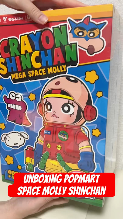 Unboxing Pop Mart Mega Space Molly Shinchan 400% |life in Japan