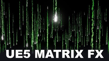 Unreal Engine 5 Niagara Matrix Rain Particle Effect