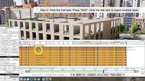 How to Edit Animation of multiple tasks