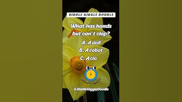 What has hands but can’t clap? | Riddle ❓ | #shorts #riddles