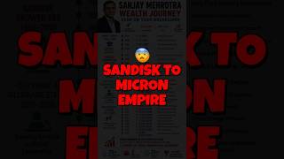 SanDisk Founder to AI Billionaire | Sanjay Mehrotra Wealth Journey