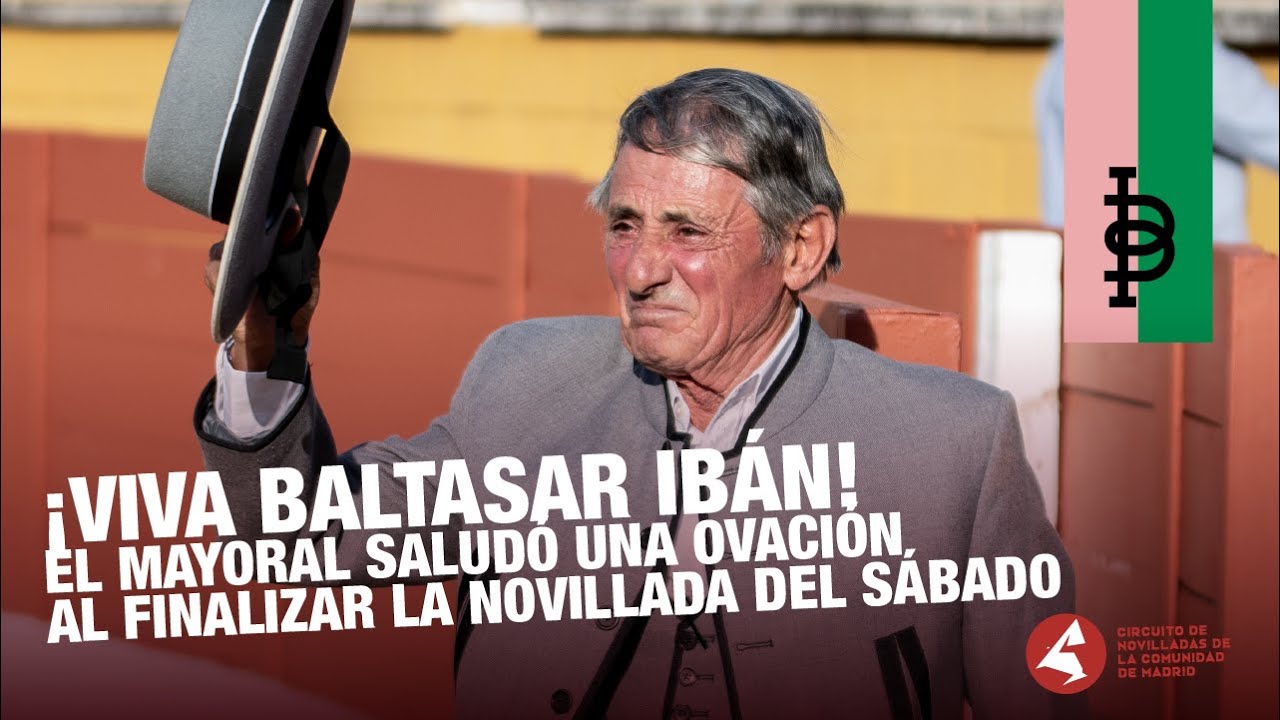 ¡VIVA LA CASTA! El mayoral de Baltasar Ibán saluda tras la novillada del Circuito de Madrid