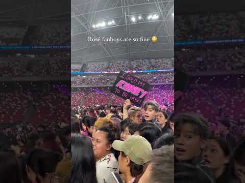 Blackpink rose fanboy💗 #rose #blackpink #bornpink #Singapore #bornpinkworldtour