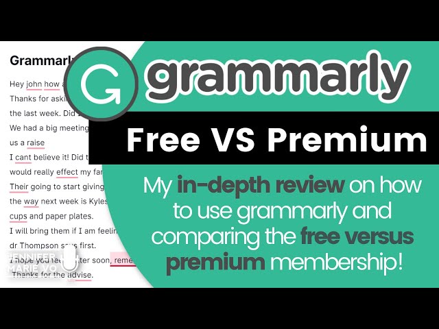 Grammarly Grammar Checker Review 2020: Comparing the Free VS Premium Memberships with a Live Demo!