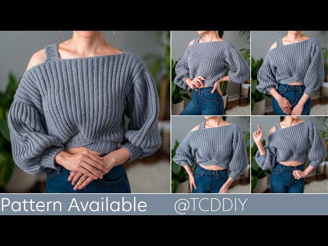 How to Crochet: Single Strap Sweater | Pattern & Tutorial DIY