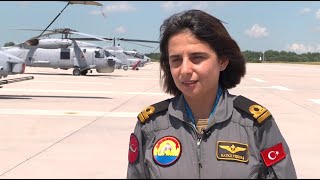 Deniz Hava Komutanlığının Tek Seahawk Sh-70 Kadın Pilotu