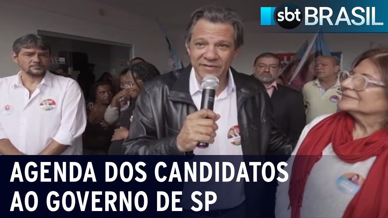 Candidatos ao governo de SP seguem em campanha no estado | SBT Brasil (30/08/22)