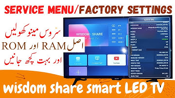 how to enter in service menu of wisdom share LED TV,How to Open Wisdom Share LED Factory Setting