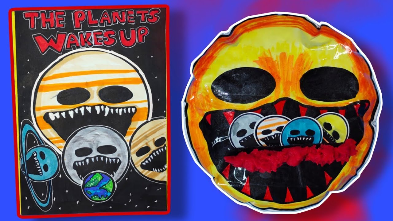 Making THE PLANET WAKES UP HORROR Game Book🌞😨(+Sun Monster Wake Up Squishy)Full Game..Planet Monster