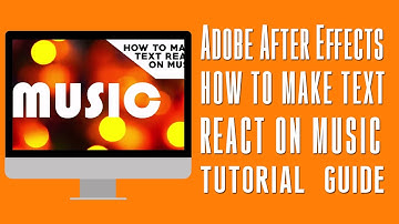 TEXT REACTS TO MUSIC AFTER EFFECTS TUTORIAL | HOW TO MAKE TEXT REACT TO AUDIO IN ADOBE AFTER EFFECTS