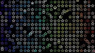 Rainbow Color Stars Outlines Grid Pattern Background Motion Graphic Video Star Shape Sequences