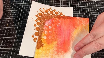 Distress Embossing Glaze Powder over Distress White and Translucent Grit Paste