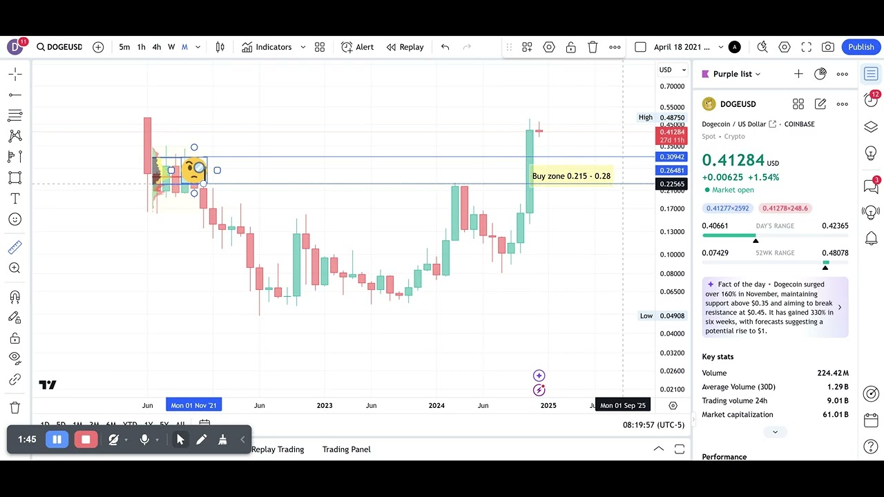 DOGEUSD price forecast: At what price can I buy DOGE after it went up over  160% in Oct 2024?