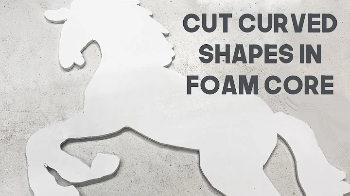 The easiest way to cut curves in foam core