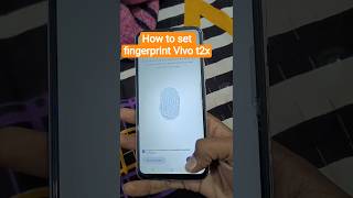 How to set fingerprint in Vivo t2x 5g |All vivo smart phone fingerprint set