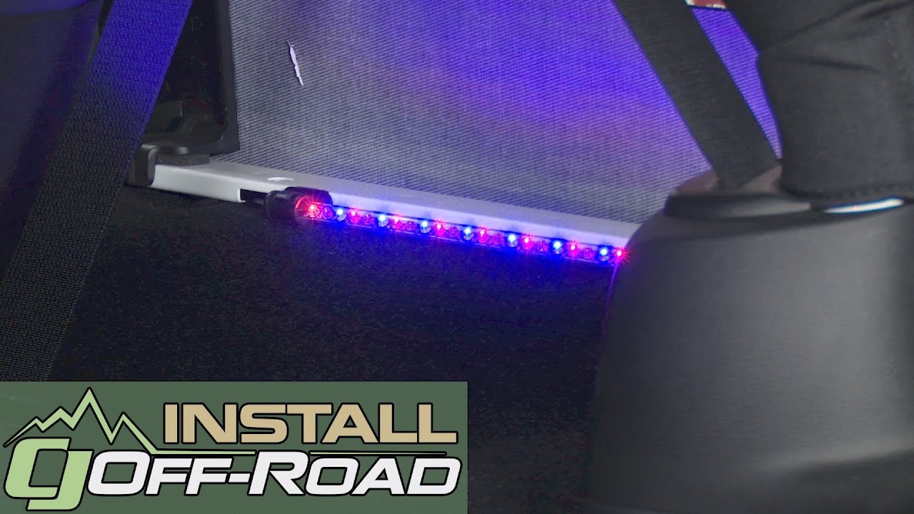 Jeep Wrangler Rugged Ridge Interior Courtesy Lighting Kit LED Multi-Color  2007-2020 Installation - YouTube