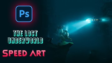 I created an UNDERWATER WORLD in Photoshop! #speedart
