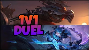 WILD RIFT - Zed vs Gwen Full Gameplay. #wildrift #leagueoflegends #1v1 #duel #zed #gwen #gameplay