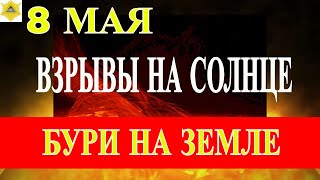 ГЕОМАГНИТНАЯ АКТИВНОСТЬ В ТЕЧЕНИИ 8 МАЯ. АКТИНЫЕ ПЯТНА НА СОЛНЦЕ. СЛЕДИМ ЗА ДИНАМИКОЙ.