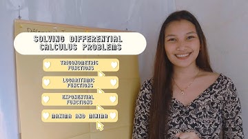 Differential Calculus: Trigonometric, Logarithmic, Exponential Function and Maxima & Minima