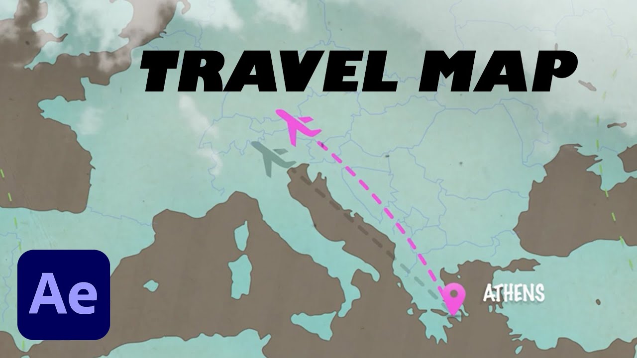 best travel map animation app