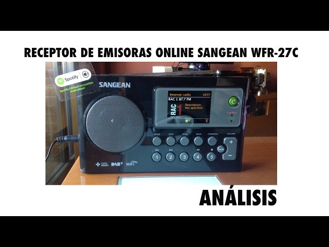 [Spanish] Radio de internet SANGEAN WFR-27C - Análisis 