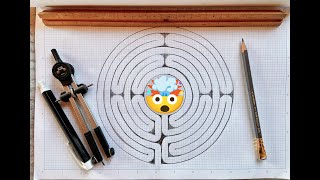 How to Draw Precise 7-Circuit Classical & Chartres Labyrinths!