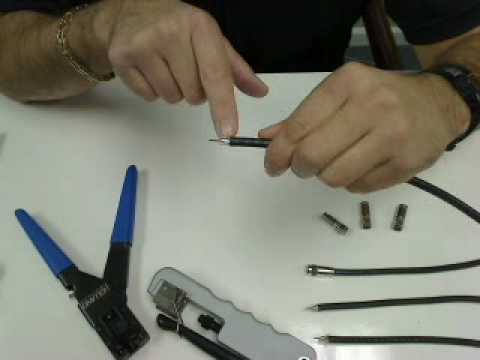 How to Prep Coaxial Cable and Install a Compression Connector (Jonard CT-200G)