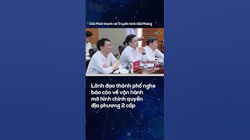 Lãnh đạo thành phố nghe báo cáo về vận hành mô hình chính quyền địa phương 2 cấp