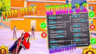 update 3 2 Adjust basic and advancd🔥 TDM Best sensitivity 😱 Guide to BGMI /PUBG MOBILE