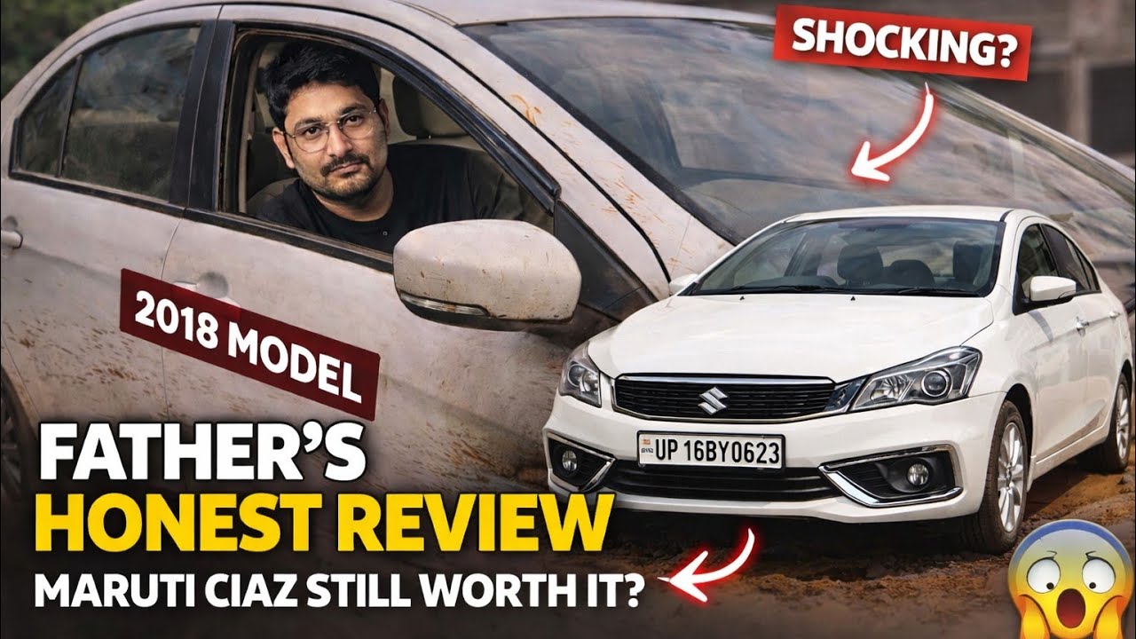 "7 Years Later... My Father's HONEST Review of Maruti Ciaz 🤯| Still Worth Buying"?
