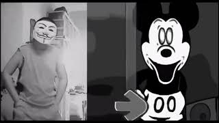 FNF VS Mickey Mouse 3rd Phase Update (Sunday Night) (Happy Smile Horror) In Real Life (FNF IRL)