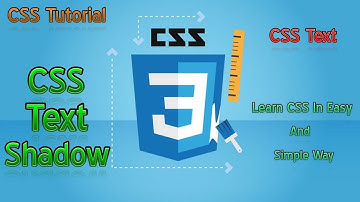 CSS Text Shadow - CSS Text - CSS Tutorial Part 36