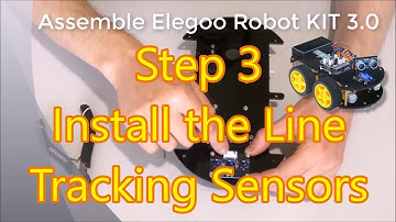Assemble Elegoo Smart Car Arduino Robot KIT 3.0 Step 3: Install The Line Tracking Sensor Board